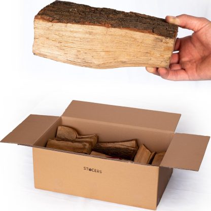 Haardhout eiken | 20 kilogram | brandhout voor open haard of hout kachel openhaardhout | STOCERS