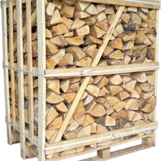 Haardhout berken op halve pallet | 350 kilogram | ovengedroogd brandhout voor open haard of hout kachel